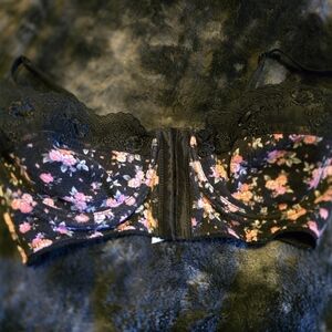 Floral Lace Black Free People Bralette